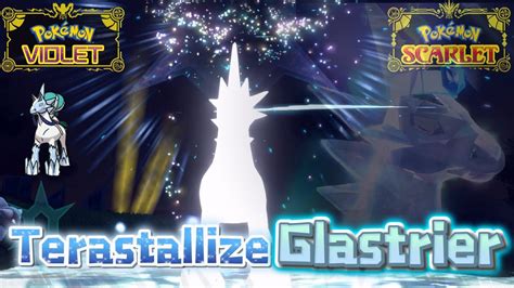 Terastallize Glastrier Vs Shiny Glastrier Pokemon Scarlet And Violet