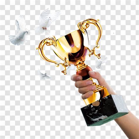 Trophy Award Clip Art - Yellow - Gold Transparent PNG