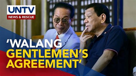 Panelo Itinanggi Ang Umanoy Gentlemens Agreement Ni FPRRD Sa China