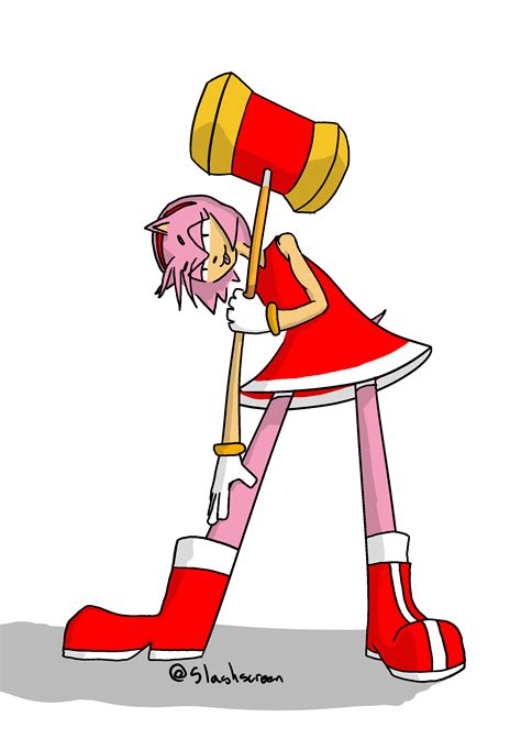 Amy Rose By Slashscreen On Newgrounds