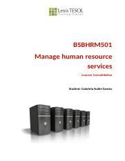 Bsbhrm Consolidation Gabrielanalini Docx Bsbhrm Manage Human