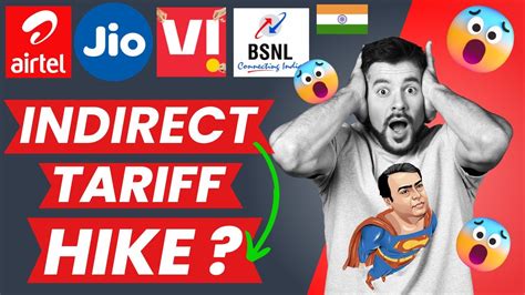 Jio Airtel Vi Indirect Tariff Hike 2023 Jio Airtel Vi Minimum