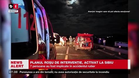 PLANUL ROȘU DE INTERVENȚIE ACTIVAT LA SIBIU ÎN URMA UNUI ACCIDENT