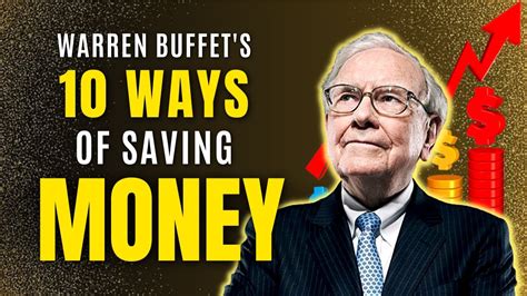 Warren Buffett S Ways Of Saving Money Youtube