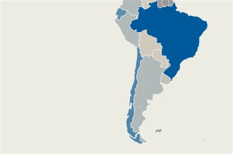 Na América Latina Brasil é o país que mais cresce em casos confirmados de Covid