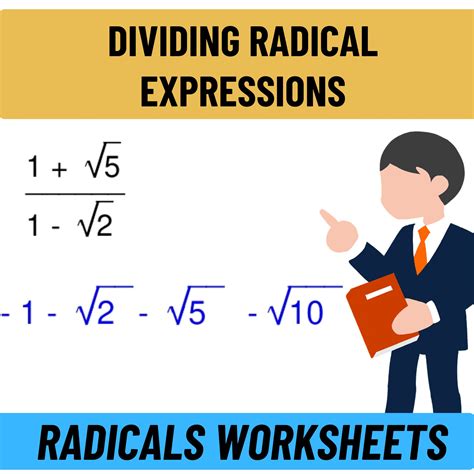 Radicals Worksheets Dividing Radical Expressions Worksheets Made By