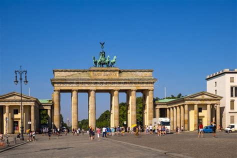 Berlin Germany Panoramic View Of The Brandenburg Gate