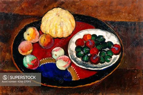 Still Life Fruits By Mashkov Ilya Ivanovich State Art