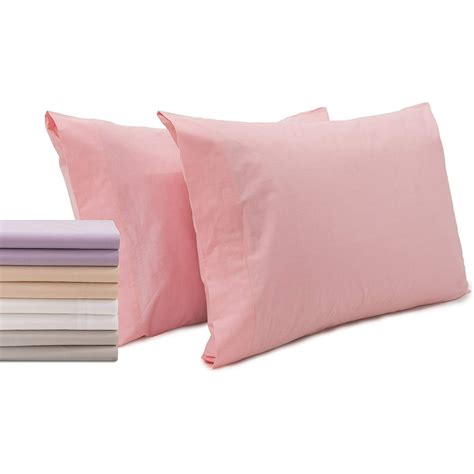 Superity Linen Pillow Cases 100% Cotton 2 Pack Standard Pink - Walmart ...