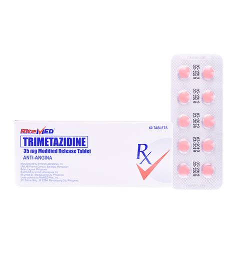 Trimetazidine 35mg Tablet Ritemed Rose Pharmacy Medicine Delivery