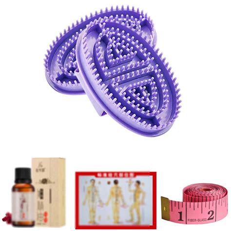 2pcs Meridians Massage Brush Whole Body Relaxation Massage Comb