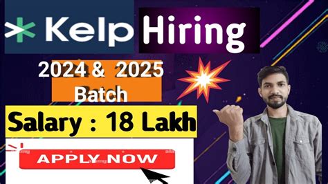 Kelp Is Hiring Batch Students Salary Lakhs Kelp Off