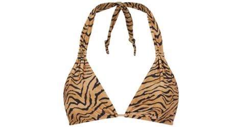 ViX Bia Tiger Print Bikini Top Lyst