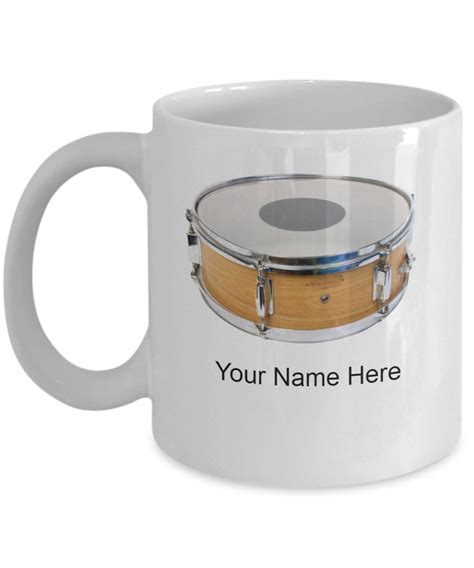 Personalized Snare Drum Mug Snare Drum Coffee Cup Snare Drum Etsy Uk