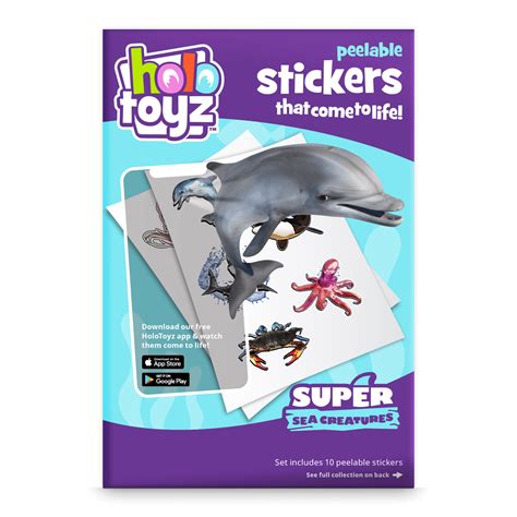 Super Sea Creatures AR Stickers – HoloToyz