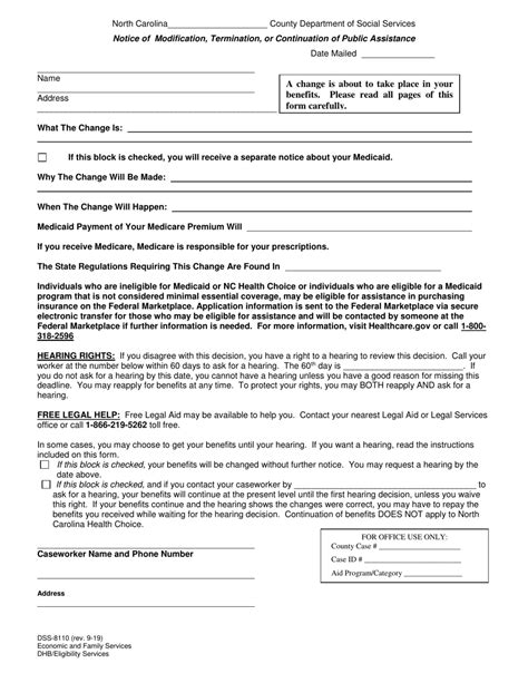 Form Dss 8110 Fill Out Sign Online And Download Fillable Pdf North Carolina Templateroller