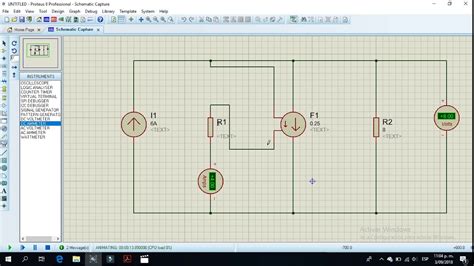 Simulación de circuito en Proteus con fuente dependiente de corriente