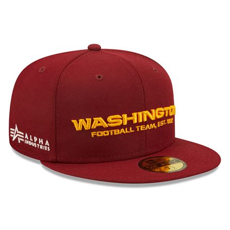 New Era Mens New Era Burgundy Washington Commanders Team Basic 59fifty