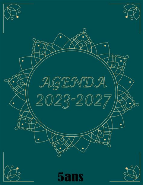 Buy Agenda Mensuel 2023 2027 Planificateur Mensuel De 5 Ans De Janvier