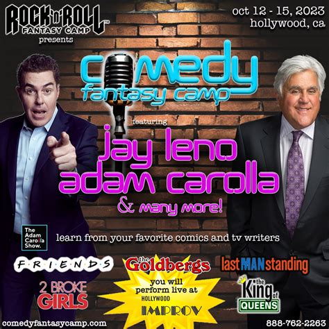 Jay Leno & Adam Carolla Team Up For Comedy Fantasy Camp