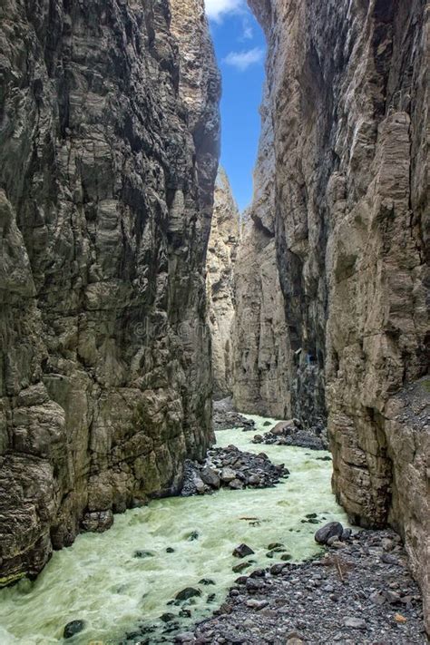 Glacier Canyon in Grindelwald, Swiss Stock Photo - Image of nature ...