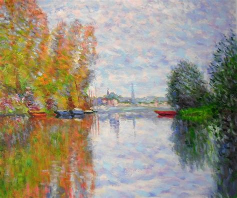 Autumn on the Seine at Argenteuil - Claude Monet at overstockArt.com ...