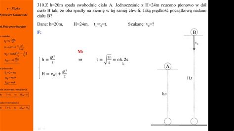 Fizykamax Pole Grawitacyjne Rzut I Swobodny Spadek Czasy S