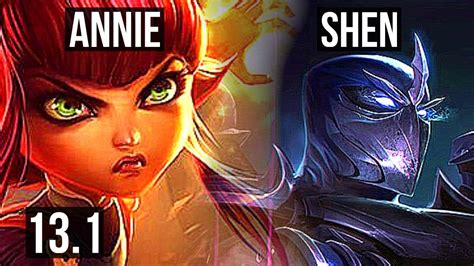 ANNIE Vs SHEN TOP Rank 4 Annie 2 7M Mastery 6 1 6 900 Games