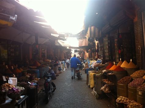 Spice souks, Marrakech medina, October 2013