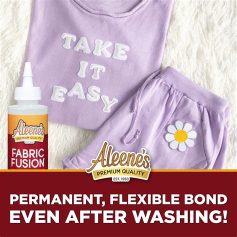 Aleenes Fabric Fusion Permanent Fabric Adhesive 4 Fl Oz Aleenes