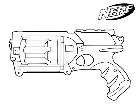 Desenhos De Arma De M O Nerf Para Colorir E Imprimir Colorironline