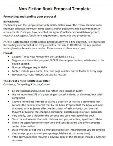 Book Proposal 11 Examples Format How To Compose Pdf