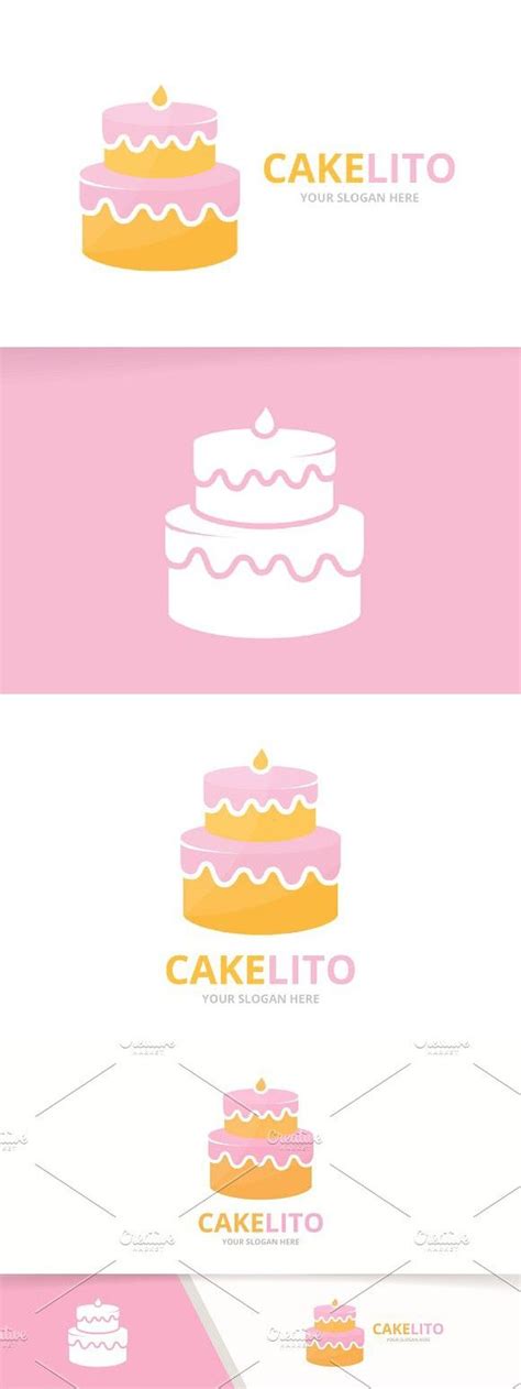 Vector Cake Logo Combination Cake Logo Bakery Logo Logo