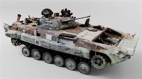 Destroyed Bmp Amphibious Infantry Fighting Vehicle D Model Cgtrader