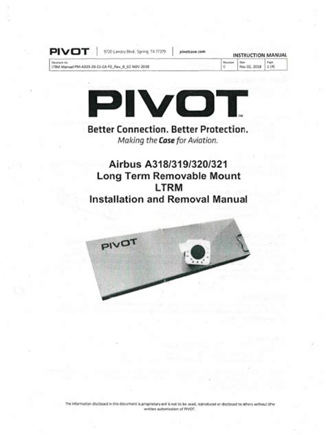 pivot mount installation