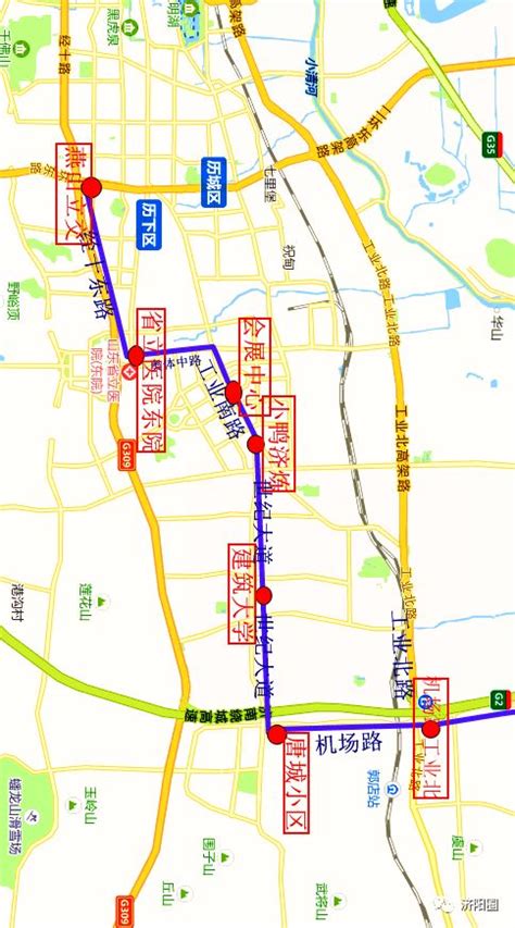 【关注】济阳至济南921城际公交市区站点路线图图示！线路