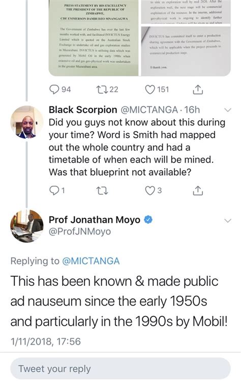 Prof Jonathan Moyo On Twitter 👇🏿no Comment