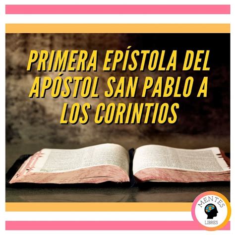 PRIMERA EPÍSTOLA DEL APÓSTOL SAN PABLO A LOS CORINTIOS Audiolibro