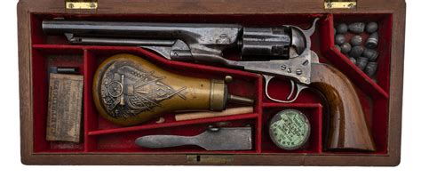 Cased Colt 1860 Fluted Army Ac1015 Collectors Firearms