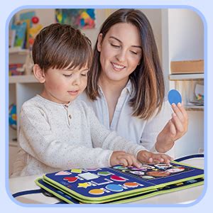 Busy Board Montessori Jouet Enfant 1 An 5 Couches Planche Portable