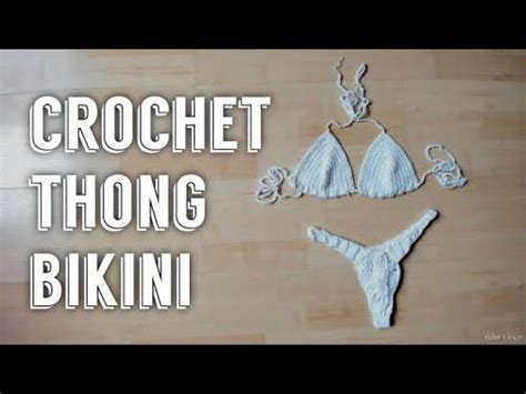 Crochet Bikini High Cut Bottom Tutorial Elasticized Crochet Bikini