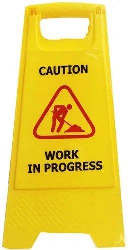 Yellow Caution Sign Board At Rs 200piece In New Delhi Id 11825618273