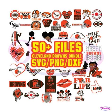 Cleveland Browns Svg Nfl Team Svg Bundle Instant Download