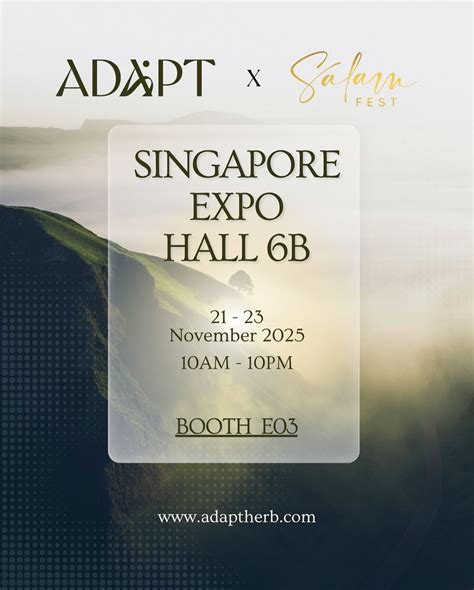 Adapt - We’re excited to share that Adapt Herb will be at the Salam