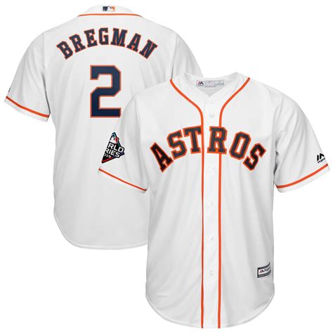 Mens Houston Astros Alex Bregman Majestic White Home Flex Base