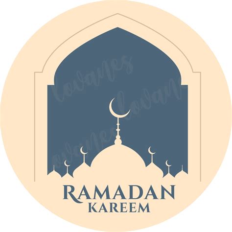 Jual Sticker Ramadhan Aesthetic Ramadan Sticker Sticker Bulat