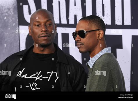 Tyrese Gibson And Kurupt Attends The Straight Outta Compton World