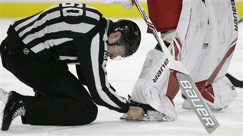 Nhl Puck Stuck In Equipment Youtube