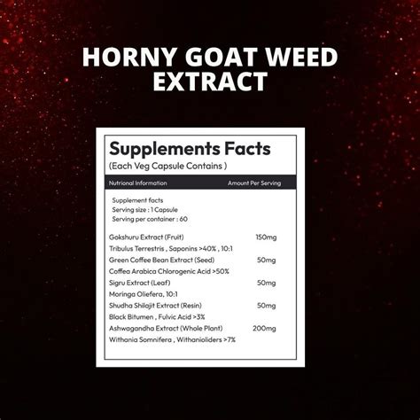 Horny Goat Weed Extract Capsule At Rs 165 Bottle Natural Extract In