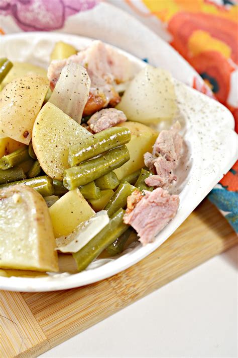 Slow Cooker Green Beans Ham And Potatoes